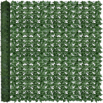 Odtory Artificial Ivy Privacy Fence Wall Screen: 72 x144 in UV-Anti Faux Greenery Backdrop Ivy Vine Leaf Hedges Fence Panels for Patio, Balcony, Garden, Backyard Indoor Outdoor Green Wall Decor