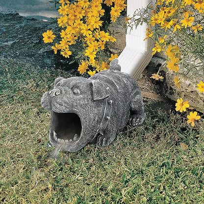 Design Toscano Butch the Bulldog Gutter Guardian Downspout Statue
