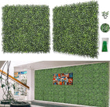 Bybeton Artificial Boxwood Grass Wall Panels,6 Pack 20"x 20" UV-Anti Grass Backdrop& Greenery Wall Panels for Indoor Outdoor Privacy Protected and Garden, Privacy Fence Screen Décor Spring Decor