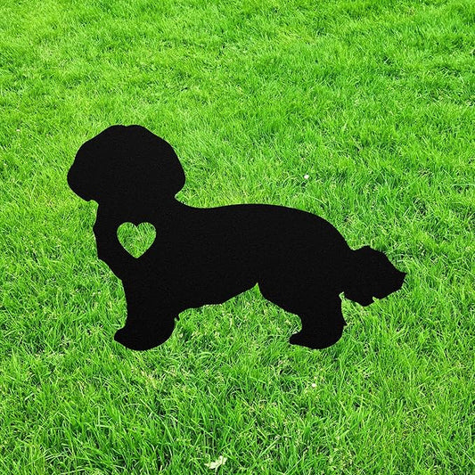 Personalized Doxiepoo Yard Statue Stake,Custom Doxiepoo Dog Outdoor Garden Art Decor,Memorial Remembrance Sculpture,Outdoor Statue for Yard Garden Porch Lawn Grassland Park Farm Flowerpot Decor.