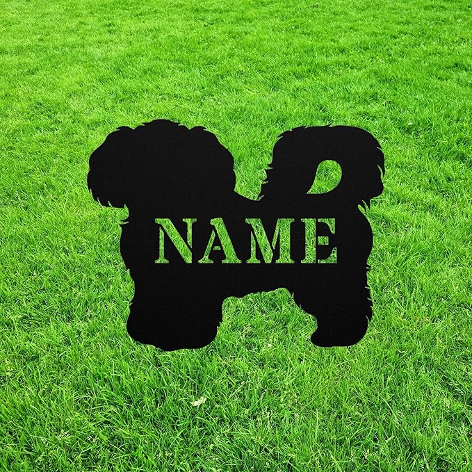 Shiranian Garden Statue Stake,Shiranian Outdoor Yard Art Decor Shih Tzu Pomeranian Personalized Memorial Remembrance Sculpture for Yard Garden Porch Lawn Grassland Park Farm Flowerpot Decor.