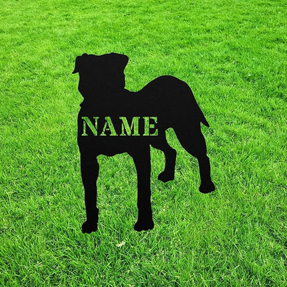 Personalized Rottweiler Garden Statue Stake,Custom Rottweiler Outdoor Yard Art Decor,Memorial Remembrance Sculpture,Outdoor Statue for Yard Garden Porch Lawn Grassland Park Farm Flowerpot Decor.