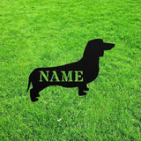 Dachsador Garden Statue Stake,Dachsador Outdoor Yard Art Decor,Dachshund Labrador Personalized Memorial Remembrance Sculpture for Yard Garden Porch Lawn Grassland Park Farm Flowerpot Decor.