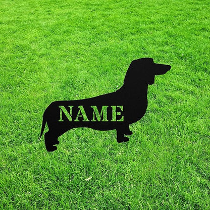 Dachsador Garden Statue Stake,Dachsador Outdoor Yard Art Decor,Dachshund Labrador Personalized Memorial Remembrance Sculpture for Yard Garden Porch Lawn Grassland Park Farm Flowerpot Decor.