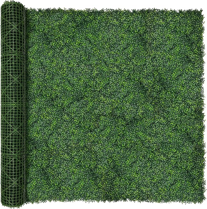 Artificial Ivy Privacy Fence Screen: 80"x 120" (67 SQFT) 4-Layer Leaf UV-Anti Faux Greenery Boxwood Backdrop Ivy Vine Leaf Fence Panels for Outdoor, Indoor, Garden,Backyard and Decor