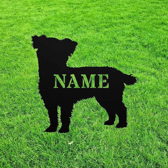 Dorkie Garden Statue Stake Custom Dorkie Outdoor Yard Art Decor Memorial Remembrance Sculpture Dachshund Yorkshire Terrier for Yard Garden Porch Lawn Grassland Park Farm Flowerpot Decor.