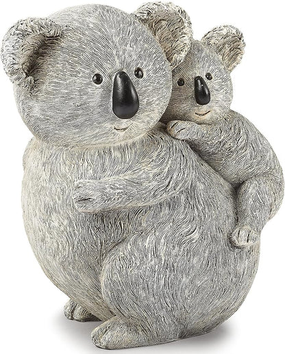 Roman Giftware Inc., Pudgy Pals Collection, Koala and Baby Statue, 8.5" H,Decorative, Garden Gift, Home Outdoor Decor