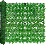 ODTORY Artificial Ivy Privacy Fence Wall Screen,40X120 in UV-Anti Faux Greenery Backdrop Ivy Vine Leaf Hedges Fence Panels for Patio, Balcony, Garden, Backyard Indoor Outdoor Light Green Wall Decor