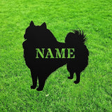 Personalized Samoyed Garden Statue Stake,Custom Samoyed Outdoor Yard Art Decor,Memorial Remembrance Sculpture,Outdoor Statue for Yard Garden Porch Lawn Grassland Park Farm Flowerpot Decor.