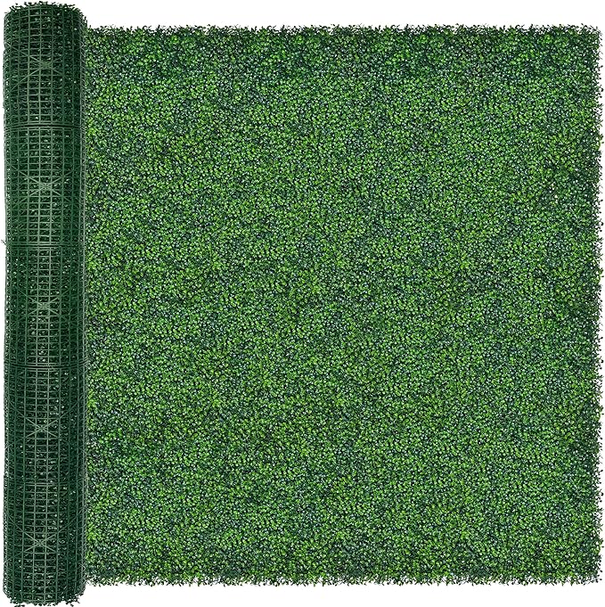 ODTORY Artificial Ivy Privacy Fence Wall Screen: 80X120 in(67 sqft) UV-Anti Faux Boxwood Roll Panels Greenery Backdrop Ivy Vine Leaf Hedges Fence Panels for Indoor Outdoor Green Wall Decor
