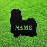 Personalized Shih Tzu Garden Statue Stake,Custom Shih Tzu Outdoor Yard Art Decor,Memorial Remembrance Sculpture,Outdoor Statue for Yard Garden Porch Lawn Grassland Park Farm Flowerpot Decor.