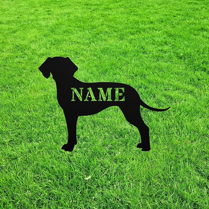 Personalized Plott Yard Statue Stake,Custom Plott Hound Outdoor Garden Art Decor,Memorial Remembrance Sculpture for Yard Garden Porch Lawn Grassland Park Farm Flowerpot Decor.