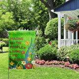 Imagine All the People Living Life in Peace Garden Flag Green 28x40 Double Sided Large Summer House Flags Flower Yard Banner