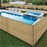 Boen - Backyard Privacy Screen Fence Covering 5' x 50' - Beige - Instant Outdoor Privacy Fence Screen for Any Metal, Chain Link, Wood Panels or Plastic Fencing - Shade & Block Wind Privacy Wall