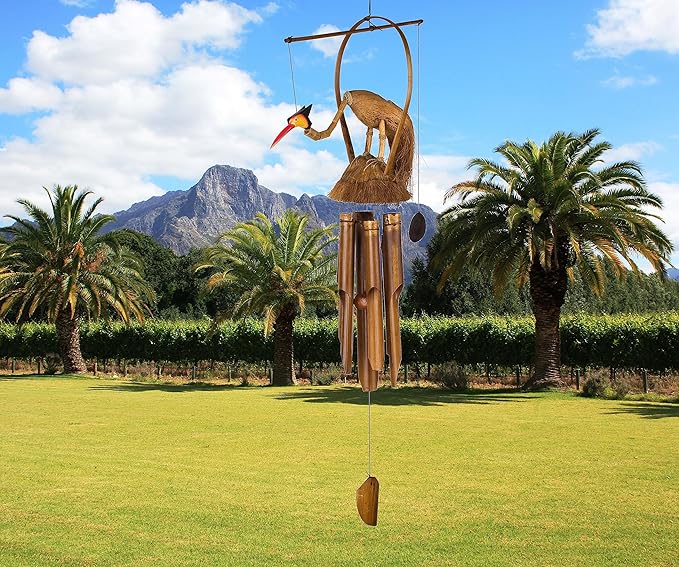 Woodstock Chimes Asli Arts Collection, Gooney Bamboo Chime, 37'' Gilbert Bamboo Wind Chimes for Outdoor, Patio, Home or Garden Décor (CGB436)