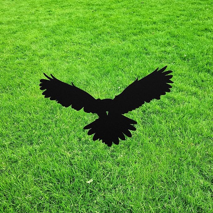 Owl Figurine Statue,Metal Sculpture Figure Stake,Garden Ornament Silhouette Yard Art,Garden Lawn Decor Gift for Yard Garden Porch Lawn Grassland Park Farm Flowerpot Decor.
