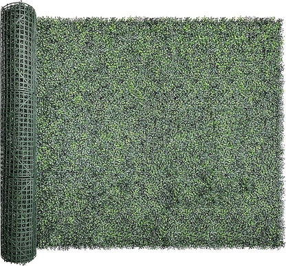 Bybeton 60"x120" (50 Sq Ft) Grass Wall Backdrop | Dense Artificial Greenery Wall Panels for Privacy & Decor | UV-Proof Faux Boxwood Hedge for Garden Fence, Balcony, Party & Indoor Plant Wall