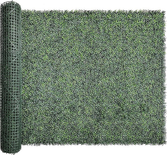 Bybeton 60"x120" (50 Sq Ft) Grass Wall Backdrop | Dense Artificial Greenery Wall Panels for Privacy & Decor | UV-Proof Faux Boxwood Hedge for Garden Fence, Balcony, Party & Indoor Plant Wall