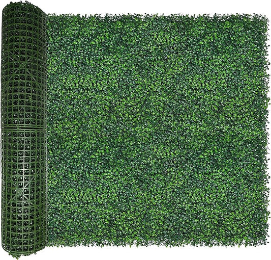 ODTORY Artificial Ivy Privacy Fence Wall Screen,40X120 in(33.5 sqft) UV-Anti Faux Boxwood Roll Panels Greenery Backdrop Ivy Vine Leaf Hedges Fence Panels for Indoor Outdoor Green Wall Decor