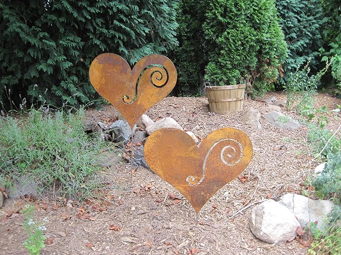 Heart Garden Stake/Garden Art