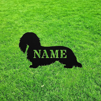 Docker Garden Statue Stake,Docker Outdoor Yard Art Decor,Dachshund Cocker Spaniel Personalized Memorial Remembrance Sculpture for Yard Garden Porch Lawn Grassland Park Farm Flowerpot Decor.