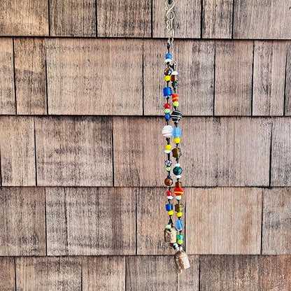 Glass Bead Windchimes Outside Beaded Yard Garden Outdoor Memorial Sympathy