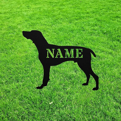 Hunting Dog Statue Garden Statue Stake,Custom Dog Outdoor Yard Art Decor,Memorial Remembrance Sculpture Outdoor for Yard Garden Porch Lawn Grassland Park Farm Flowerpot Decor.