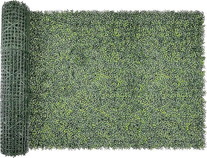 Artificial Ivy Privacy Fence Screen Roll, 48"x120" (40 Sq Ft) UV-Resistant Grass Wall Panels, Faux Boxwood Hedge Outdoor Wall, Fake Greenery Backdrop Decor for Patio, Balcony, Garden & Backyard