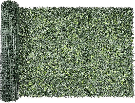 Artificial Ivy Privacy Fence Screen Roll, 48"x120" (40 Sq Ft) UV-Resistant Grass Wall Panels, Faux Boxwood Hedge Outdoor Wall, Fake Greenery Backdrop Decor for Patio, Balcony, Garden & Backyard