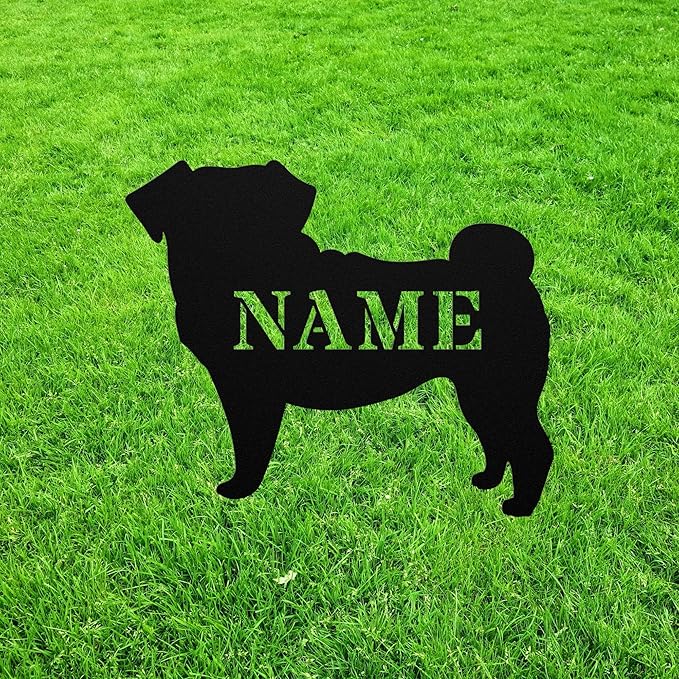 Porgi Garden Statue Stake,Porgi Outdoor Yard Art Decor,Pug Corgi Personalized Memorial Remembrance Sculpture,Outdoor Statue for Yard Garden Porch Lawn Grassland Park Farm Flowerpot Decor.