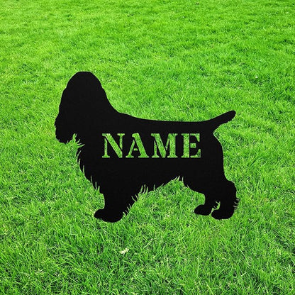 Docker Garden Statue Stake,Docker Outdoor Yard Art Decor,Dachshund Cocker Spaniel Personalized Memorial Remembrance Sculpture for Yard Garden Porch Lawn Grassland Park Farm Flowerpot Decor.