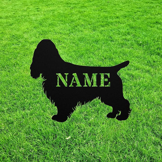 Docker Garden Statue Stake,Docker Outdoor Yard Art Decor,Dachshund Cocker Spaniel Personalized Memorial Remembrance Sculpture for Yard Garden Porch Lawn Grassland Park Farm Flowerpot Decor.