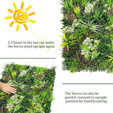 ODTORY Artificial Plant Wall Panels: 70"×120" UV-Anti Faux Grass Wall Backdrop Boxwood Ivy Fence Privacy Screen Fake Greenery Leaf Hedge for Outdoor,Indoor,Garden,Backyard and Home Decor