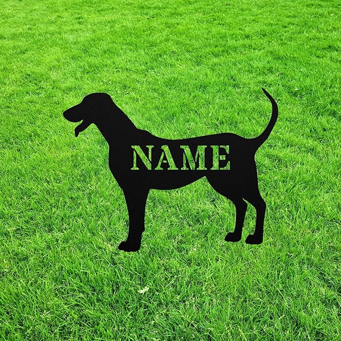 Foxhound Statue Stake,Custom Foxhound Dog Outdoor Yard Art Decor,Memorial Remembrance Silhouette Sculpture,Outdoor Statue for Yard Garden Porch Lawn Grassland Park Farm Flowerpot Decor.