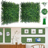Bybeton 20-Pack Artificial Boxwood Panels, 13.9 Sq.Ft. UV-Protected Faux Grass Wall Backdrop, Thick Greenery Hedge for Outdoor Privacy Fence, Garden, Patio & Indoor Wall Decor