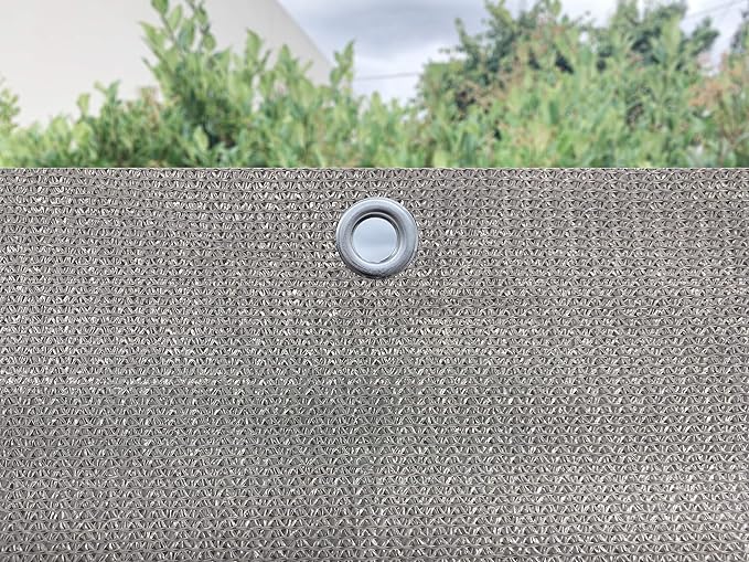 Alion Home Elegant Privacy Screen for Backyard Fence, Pool, Deck, Patio, Balcony and Outdoor Paneling - Include Zip Ties (6 X 6 FT, Grey)