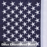 Embroidered American Flag Garden Flag 12 x 18 Inch,Embroidered Stars and Sewn Stripes,Small USA Garden Flag Outdoor, Patriotic Decorative Yard Flags for 4th of July, Independence Day- Nylon