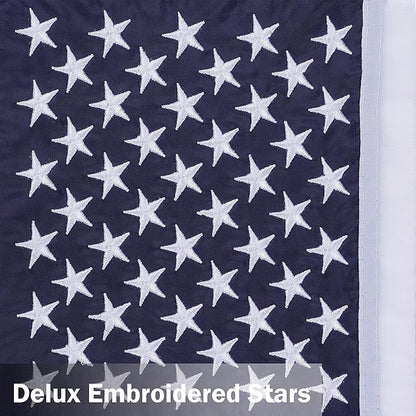 Embroidered American Flag Garden Flag 12 x 18 Inch,Embroidered Stars and Sewn Stripes,Small USA Garden Flag Outdoor, Patriotic Decorative Yard Flags for 4th of July, Independence Day- Nylon