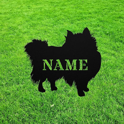 Pomeagle Garden Statue Stake,Pomeagle Outdoor Yard Art Decor,Pomeranian Beagle Personalized Memorial Remembrance Sculpture for Yard Garden Porch Lawn Grassland Park Farm Flowerpot Decor.