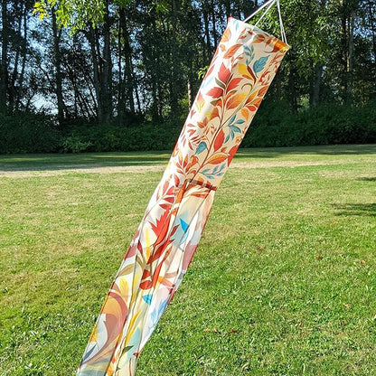 Madrona Brands Autumn Fall Breeze Windsock | Durable Outdoor Hanging Wind Decoration | Porch, Patio, Yard | 48 Inch