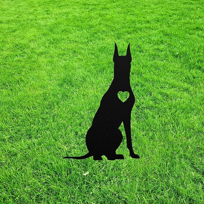 Personalized Great Dane Garden Statue Stake,Custom Great Dane Outdoor Yard Art Decor,Memorial Remembrance Sculpture for Yard Garden Porch Lawn Grassland Park Farm Flowerpot Decor.
